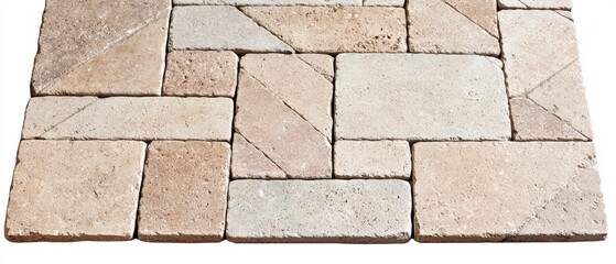 Obraz premium Rustic Beige Stone Tile Texture Flooring Interior Design Home Decor