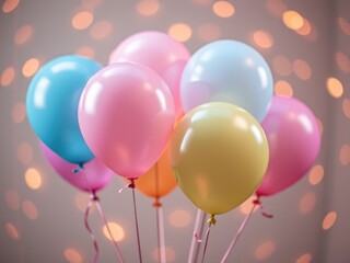 Pastel Balloons Party Decoration Festive Celebration