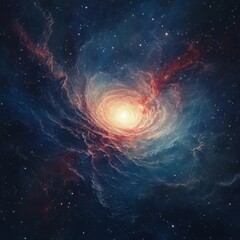 Cosmic Nebula: A Celestial Vortex of Starbirth and Stardust
