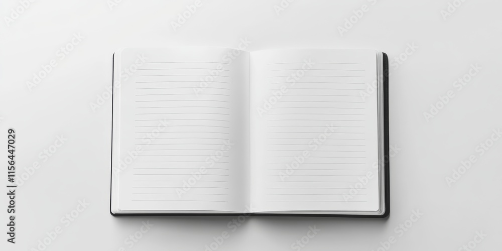 Poster a book is open to a page with a series of numbers and letters. the page is blank, and the book is si