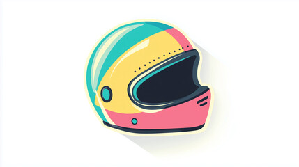 Fototapeta premium Isolated Helmet Icon