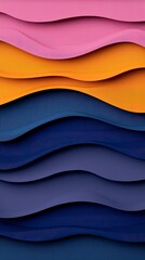 Obraz premium Abstract Wavy Lines Background Colorful Textured Design