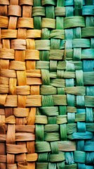 Fototapeta premium Abstract Digital Artwork of Woven Textures Symbolizing Basketry