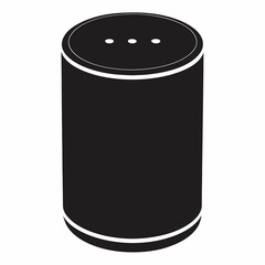 Smart Speaker Silhouette Vector Art
