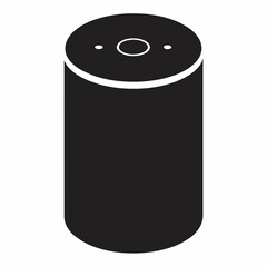 Smart Speaker Silhouette Vector Art