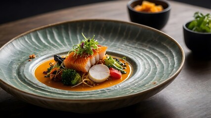 "Galbitang with a Modern Twist: Sleek Presentation in a Contemporary Restaurant"