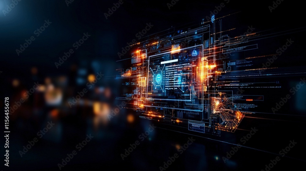 Poster innovative online learning technology transforming education virtual environment digital graphics fu