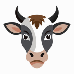 cow isolated on white