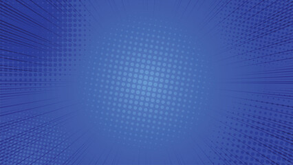 Blue comic rays background with halftone © Accountanz