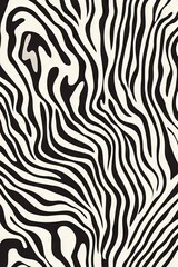 High-contrast zebra pattern with wavy lines, ideal for backgrounds, textiles, and creative design projects.