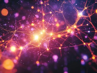 Obraz premium Close-up of a bunch of lights