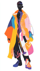 Obraz premium illustration of a fashionable high-end model