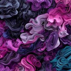 Abstract Purple Swirl Texture  Digital Art  3D Render  Background Design