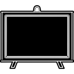 Blackboard Line Art Vector Design