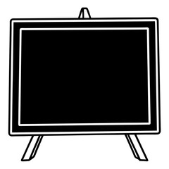 Blackboard Line Art Vector Design