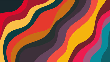 ABSTRACT BACKGROUND WITH HAND DRAWN SHAPES COLORFUL FLAT DESIGN VECTOR TEMPLATE FOR WALLPAPER, COVER DESIGN