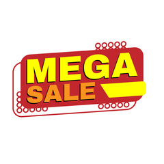 Mega Sale 3D Text Banner