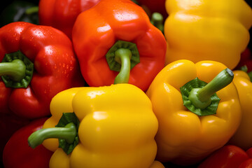 red and yellow bell peppers