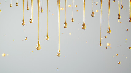 Golden Drips:  Elegant and luxurious, these golden drips of liquid create a captivating abstract background.