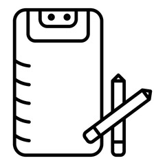 Order note board used by servers to jot down customer requests, featuring a simple layout for clear communication.