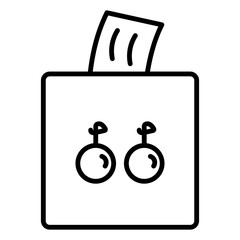 Soft tissue paper with a smooth texture, folded neatly, commonly used for wiping or cleaning.