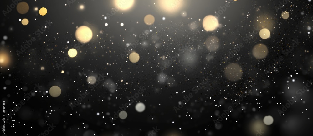Poster black festive background featuring vibrant fireworks and blurred bokeh effects ideal for placing tex