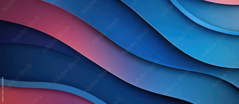 Poster 3d abstract gradient waves background modern minimalist design suitable for text overlay stylish cop