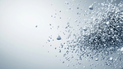 Aero Dispersion of Advanced Particles for Sustainable Production Abstract Background with Copyspace for Text Placement