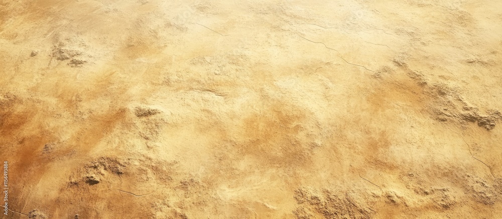 Poster aerial view of sandy coastal desert landscape with natural textural patterns and space for custom te