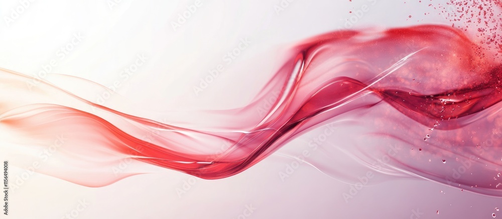 Poster abstract wave of red wine dynamic motion blur with smooth gradients and empty space for creative tex