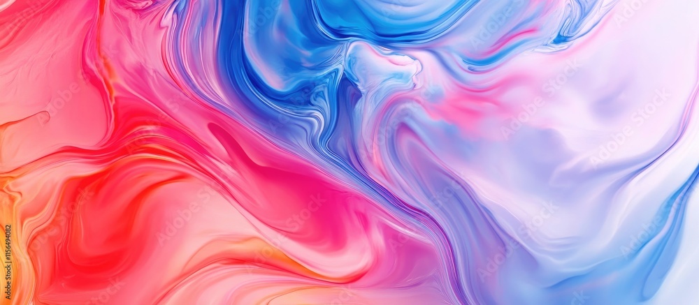 Aufkleber abstract fluid art background with vibrant colors and ample space for text ideal for modern graphic 
