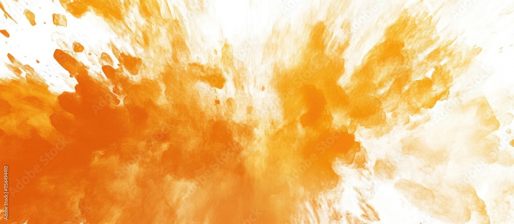 Poster vibrant abstract orange and gold explosion background with blank space for text and creative design 