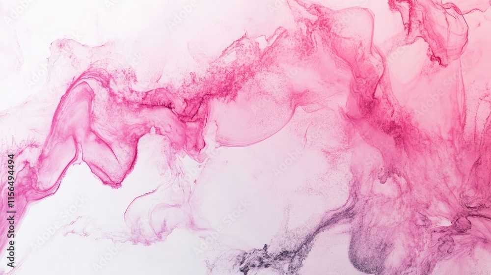Poster elegant pink marble ink texture background with soft edges and empty space for customized text or gr