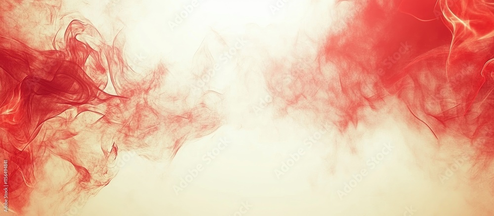 Poster abstract background of dynamic red flames and smoke textures with soft gradients and ample copyspace