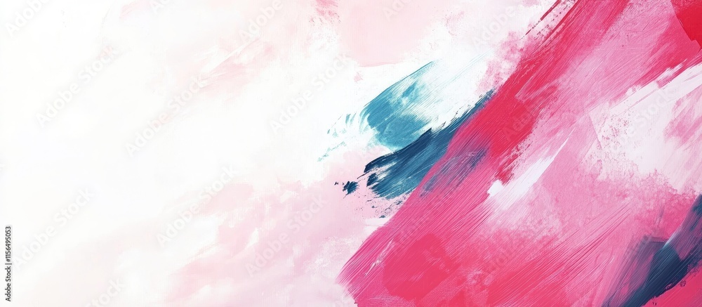 Poster vibrant abstract expressionism artwork with bold brushstrokes and empty copyspace for text suitable 