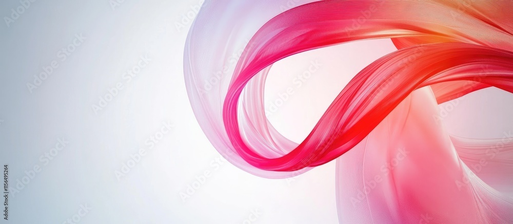 Poster abstract flowing digital background with soft color gradients and space for custom text display