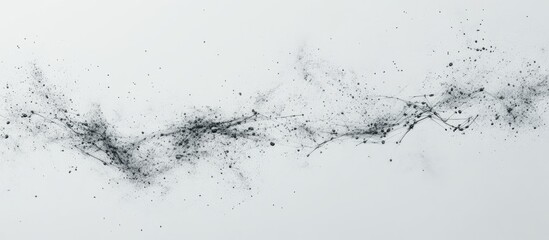 Fototapeta premium Abstract Digital Network Connection with Fluid Lines and Empty Space for Custom Text Placement