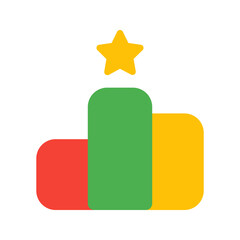 ranking flat icon