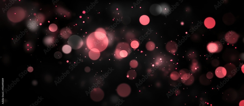 Poster festive black background with vibrant fireworks and bokeh effects featuring ample copyspace for text