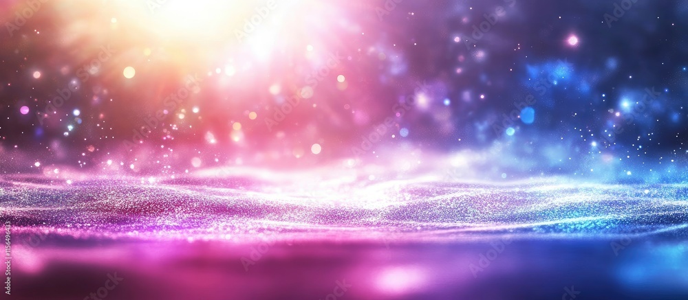 Poster luminous abstract fantasy background with flowing liquid textures showcasing light reflections and s