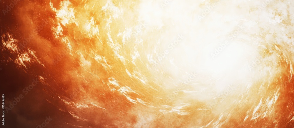 Poster abstract energy vortex with dynamic light effects and open space for text use in creative projects