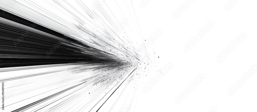 Poster dynamic abstract lines in motion with computer waves and blank space for text or design elements