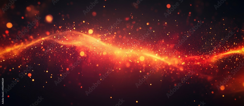 Poster vibrant abstract gradient background of red and orange with dark edges ideal for text overlay and cr