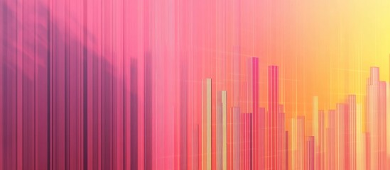 Colorful abstract bar graph representing business profits growth with space for text or data visualization background.