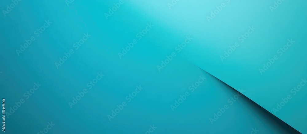 Poster turquoise blue banner background with soft gradients ideal for text placement and modern design appl