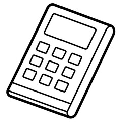 Calculator Line Art Vector Design