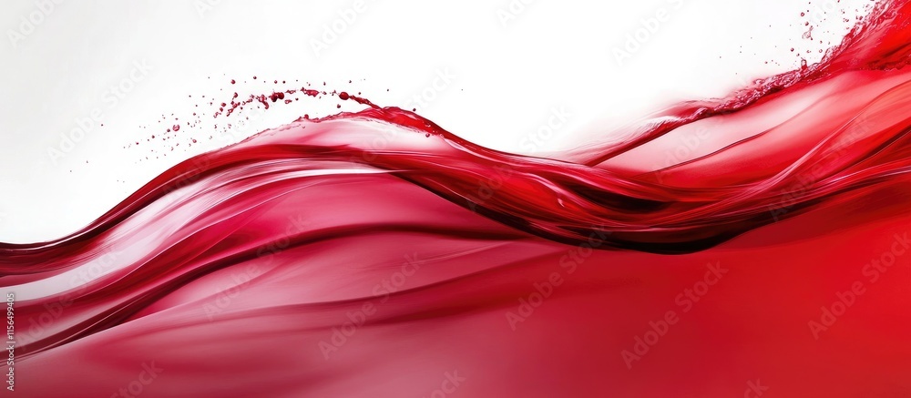 Poster abstract red wine splash with motion blur dynamic design and blank space for text and branding appli