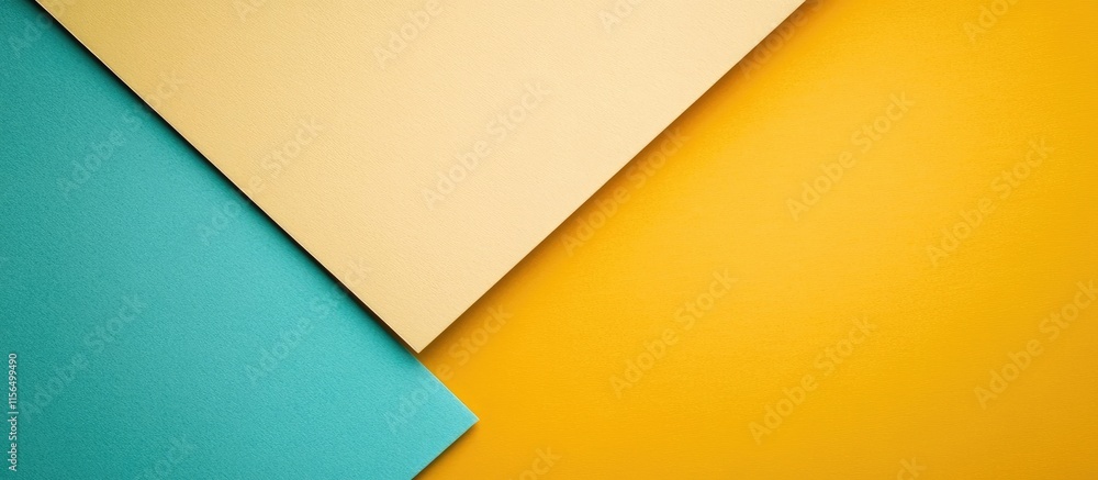 Poster colorful abstract geometric background with layered diagonal shapes ideal for text display and moder