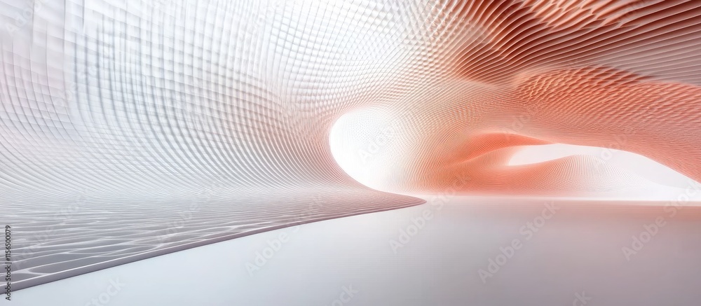 Poster abstract digital technology background in 3d perspective with soft gradients and empty space for cus