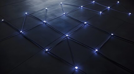 Dark shadowy detective investigation board with connected strings, showcasing intricate problem-solving and strategic thinking in unraveling complex mysteries
